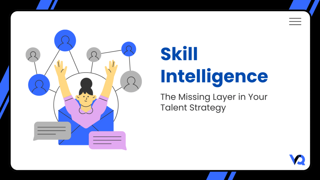 Skill intelligence illustration showing workforce connectivity and talent strategy alignment