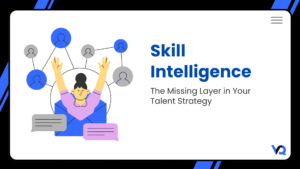 Skill intelligence illustration showing workforce connectivity and talent strategy alignment